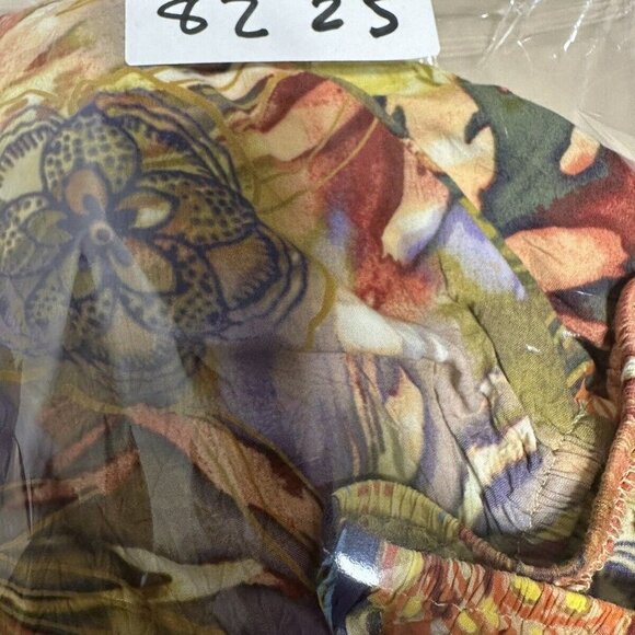 Jams World Women’s Afterglow Hawaiian Palm Tree Floral Peasant Top Sz M - Picture 16 of 16